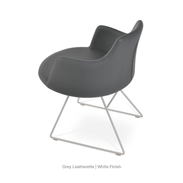 Dervish Wire Swivel Chair Leather by SohoConcept - New
