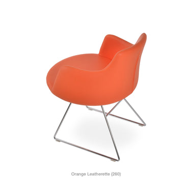 Dervish Wire Swivel Chair Leather by SohoConcept - New