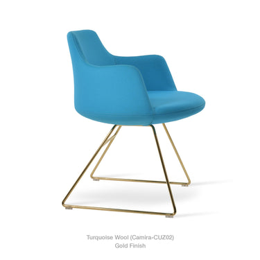 Dervish Wire Swivel Chair Fabric by SohoConcept - New