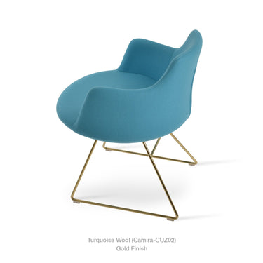 Dervish Wire Swivel Chair Fabric by SohoConcept - New