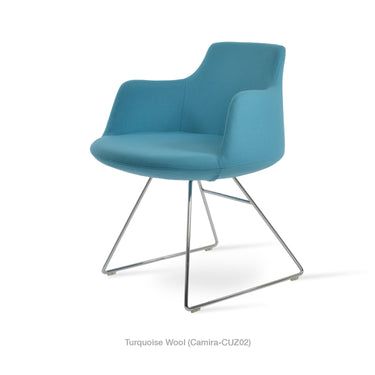 Dervish Wire Swivel Chair Fabric by SohoConcept - New