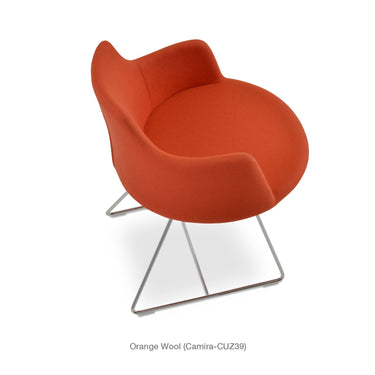 Dervish Wire Swivel Chair Fabric by SohoConcept - New