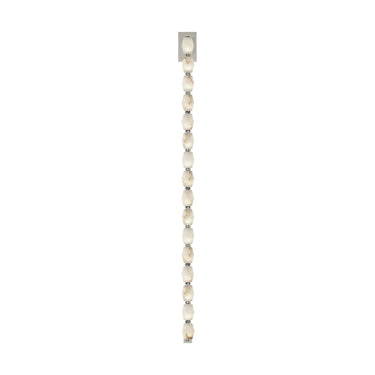 Long Vertical Alabaster Wall Lamp | Collier 53 Polished Nickel Accents