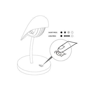 Daqiconcept Desk Lamp Bird Burnt Brick