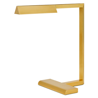 Brass modern LED lamp ideal for desks, nightstands, and contemporary interiors