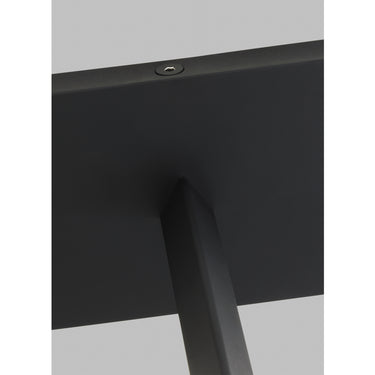 Nightshade Black Dessau LED picture light, 18 inch, highlighting artwork with focused, dimmable light.