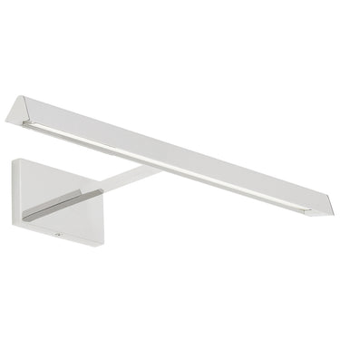 Visual Comfort Dessau 18 inch picture light, Polished Nickel, high CRI LED for accurate art display.