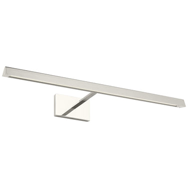 Visual Comfort Dessau 700DES24 picture light, 24 inch, polished nickel finish, close-up detail.
