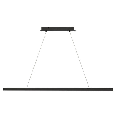 Dessau 48 inch Nightshade Black adjustable height linear light for sloped ceiling