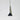 Thin Nightshade Black linear pendant lighting with field-cuttable cable