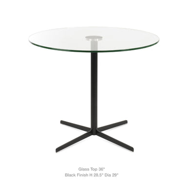 Diana Glass Top Dining Table by SohoConcept - New