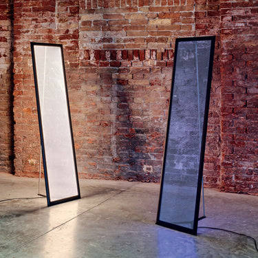 High-end minimalist floor lamp with indirect LED light and elegant finish