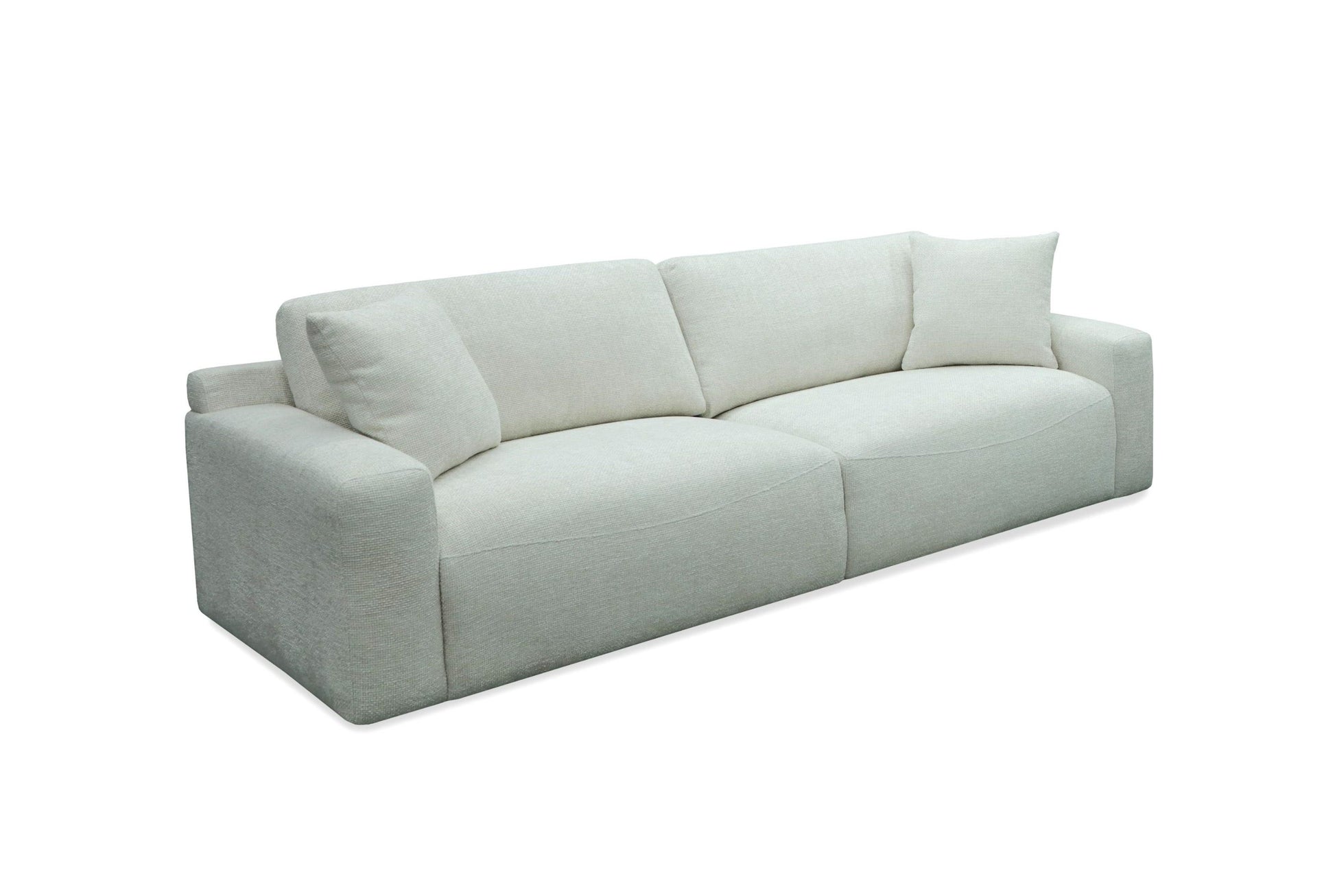 Divani Casa Gloria Modern Comfortable White Fabric Sofa 1