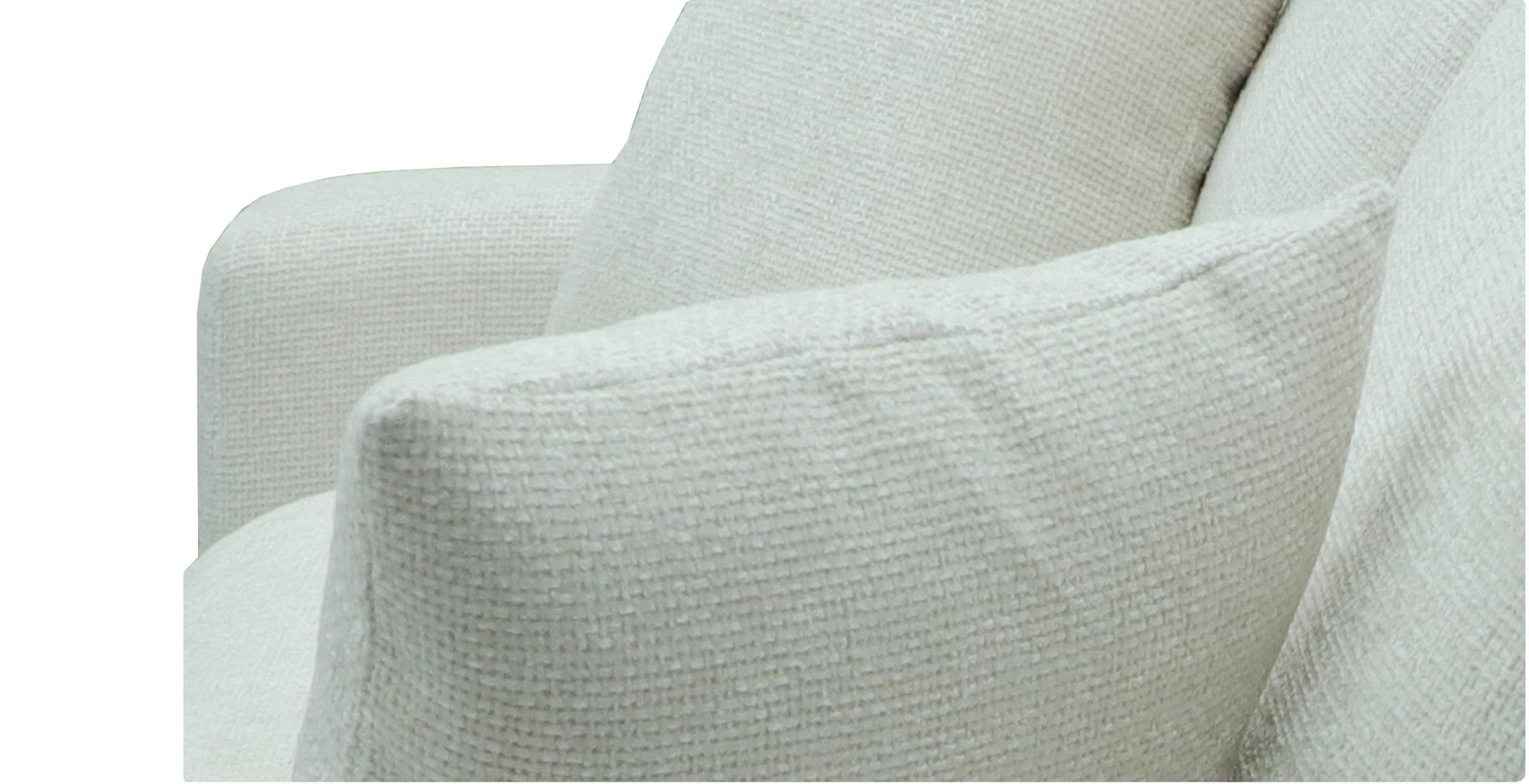 Divani Casa Gloria Modern Comfortable White Fabric Sofa 3
