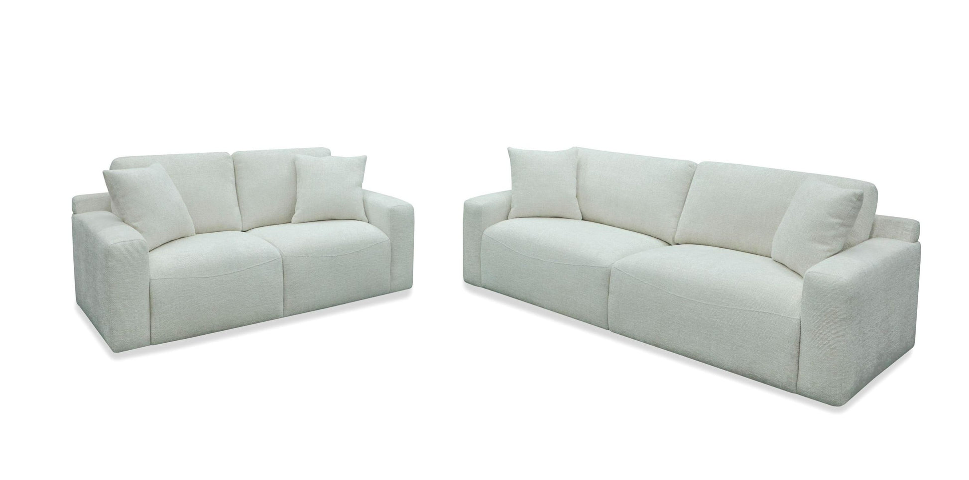 Divani Casa Gloria Modern Comfortable White Fabric Sofa 5