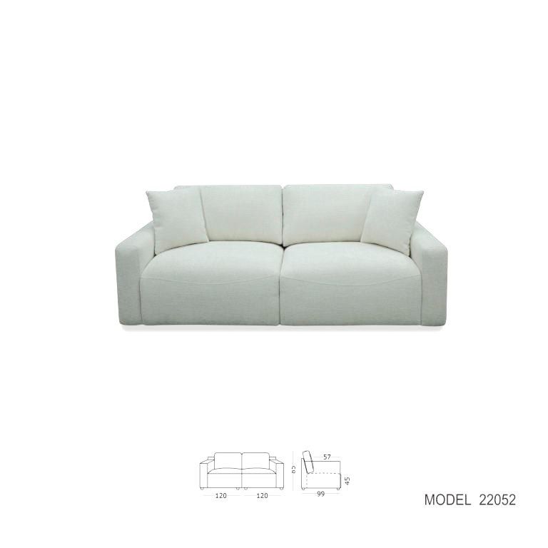 Divani Casa Gloria Modern Comfortable White Fabric Sofa 6