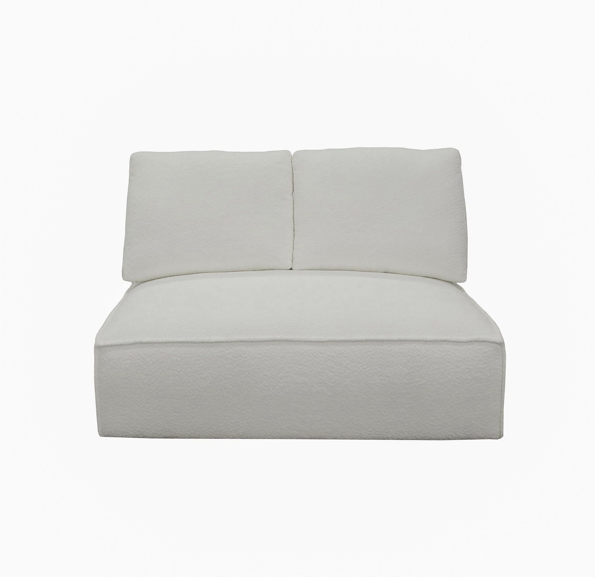 Divani Casa Lulu Modern White Fabric Modular Sectional Sofa 5