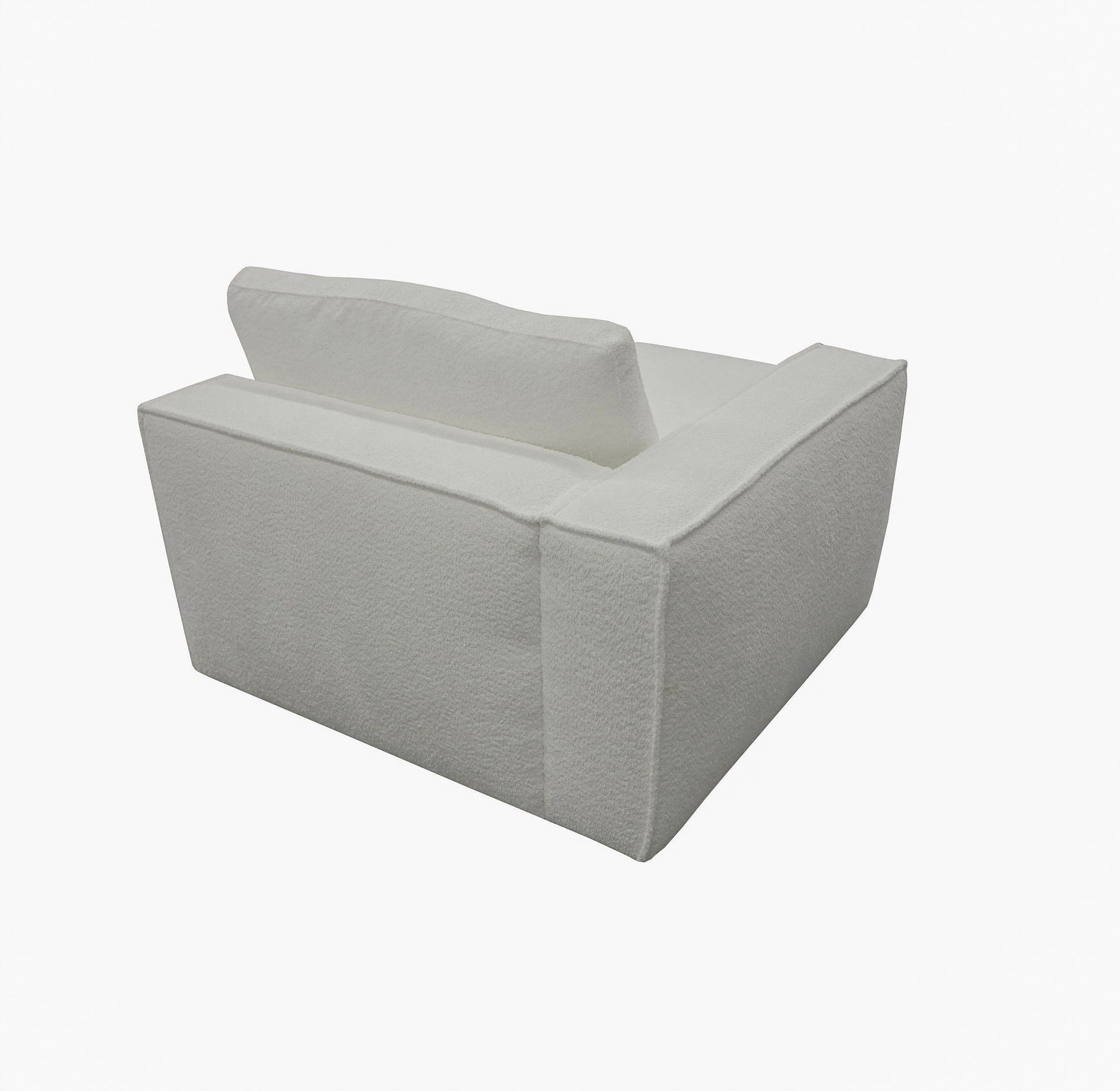 Divani Casa Lulu Modern White Fabric Modular Sectional Sofa 8