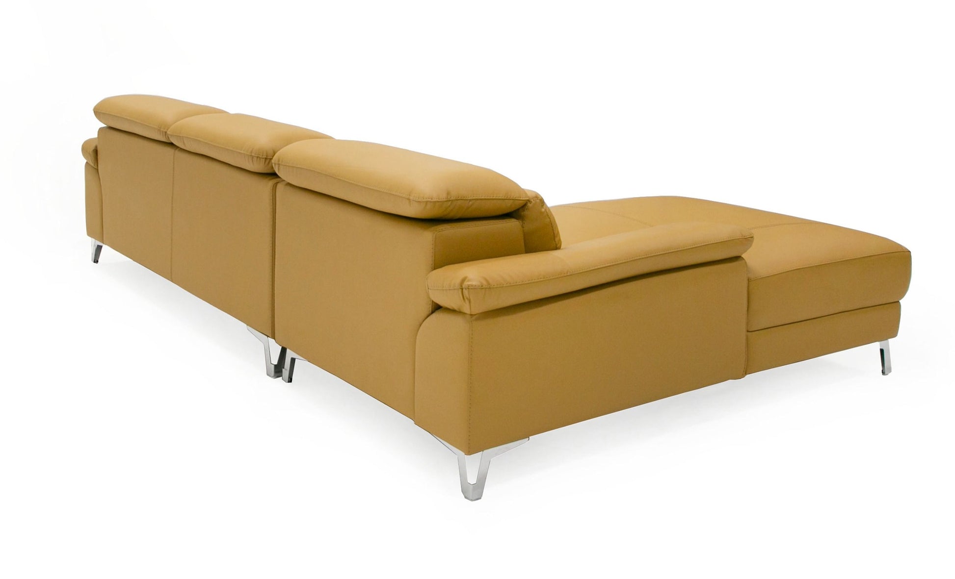 Divani Casa Sura Modern Camel Leather  Sectional Sofa 7