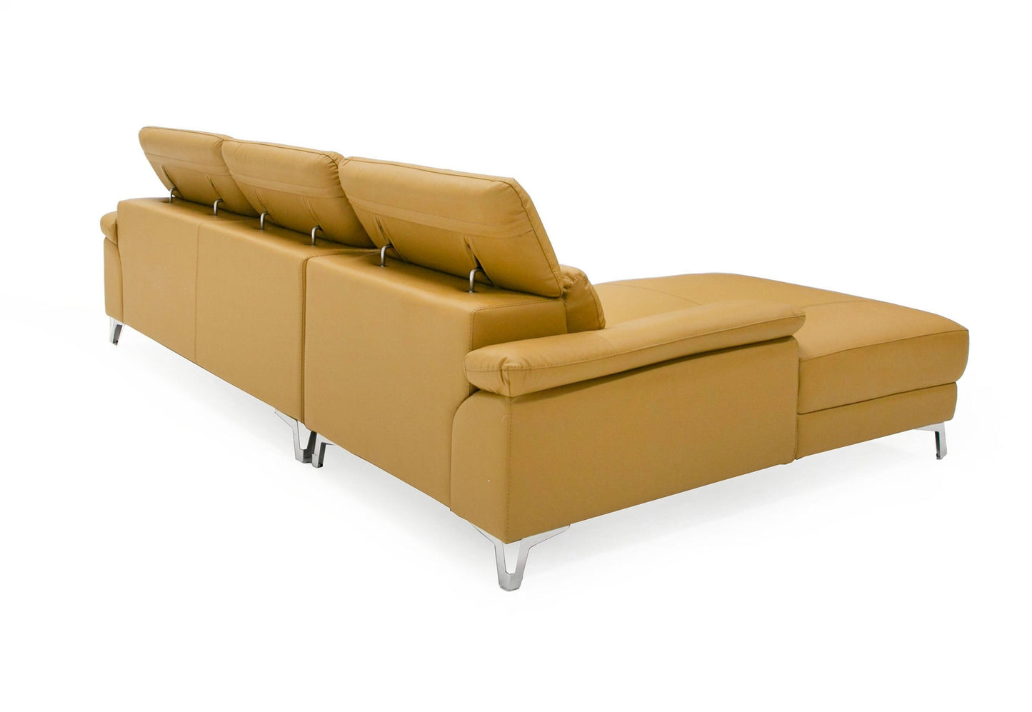 Divani Casa Sura Modern Camel Leather  Sectional Sofa 8