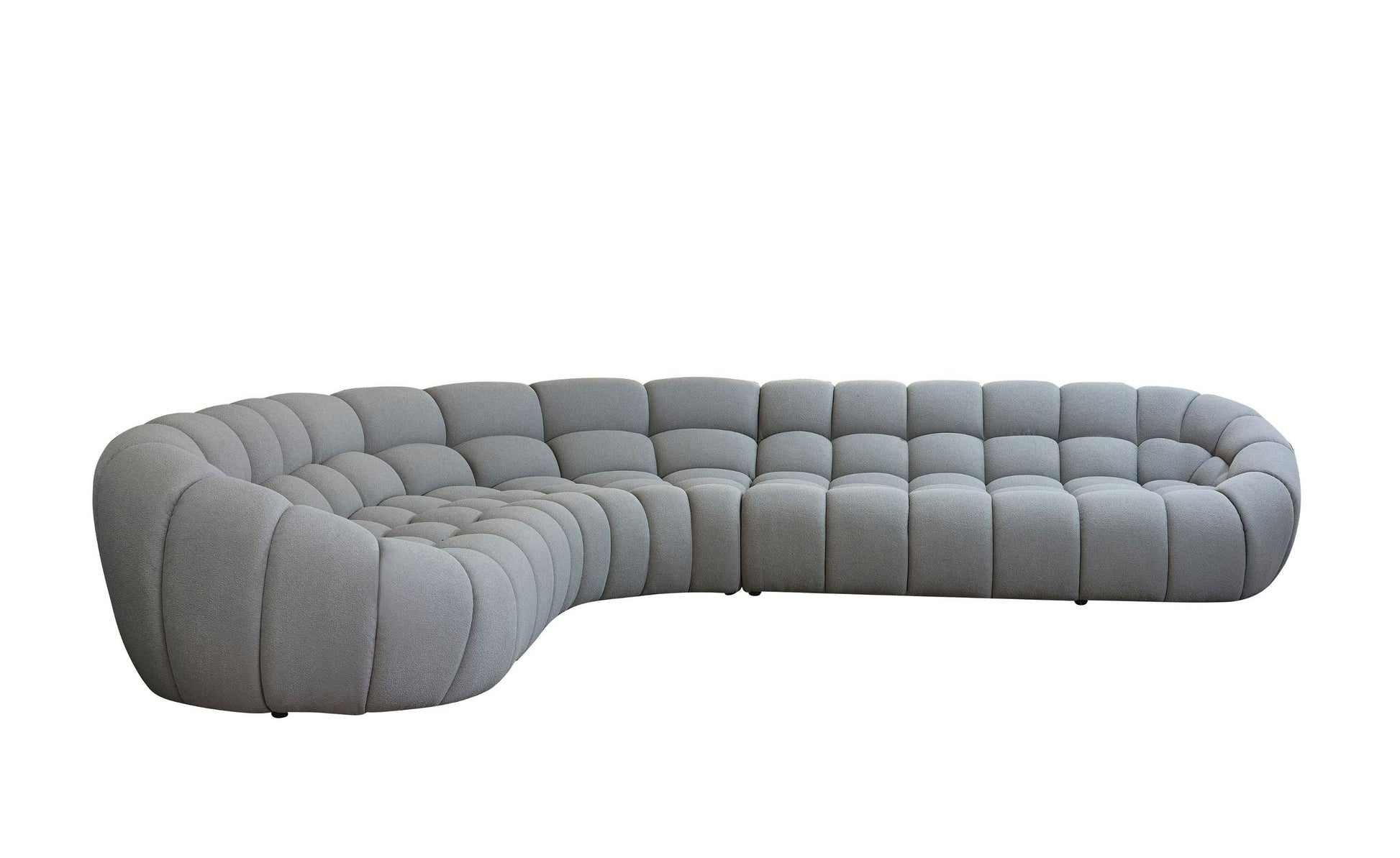 Divani Casa Yolonda Grey Curved Sectional Sofa Alt 03