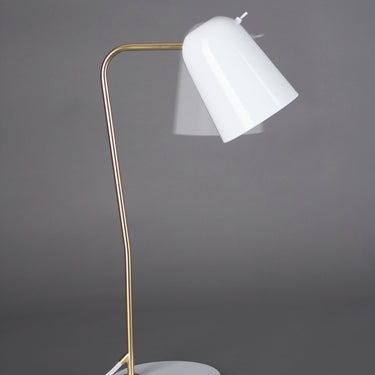 Seed Design Dobi Table Lamp White Brass