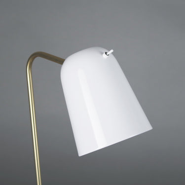 Seed Design Dobi Table Lamp White Brass