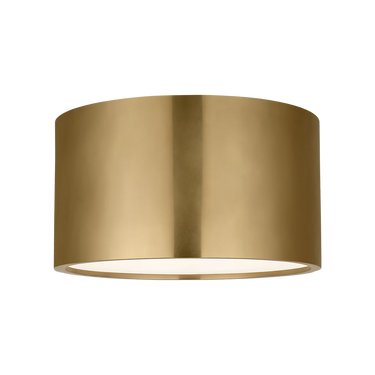 Dola 13 inch flush mount ceiling light in antique brass by Visual Comfort