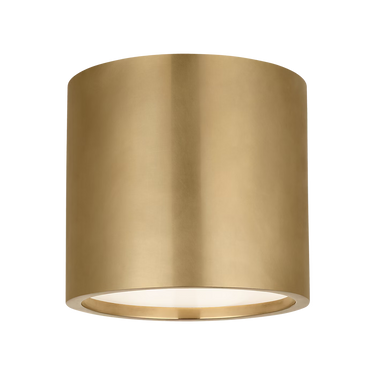 Antique brass Dola 6 LED flush mount lighting fixture ceiling mounted