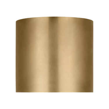 Small brass flush mount light ideal for entryway or office ceiling