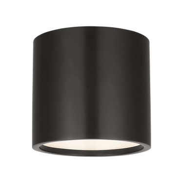 Modern bronze ceiling light fixture with glass diffuser Dola 6 flush mount
