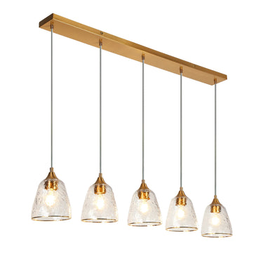 Dolohovstrout 45" Brass Linear Chandelier - HA05225