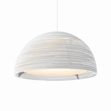 Handcrafted 36W x 20H Cardboard Dome Light - Graypants Residential/Commercial