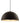 Seed Design Dome Pendant Large Black