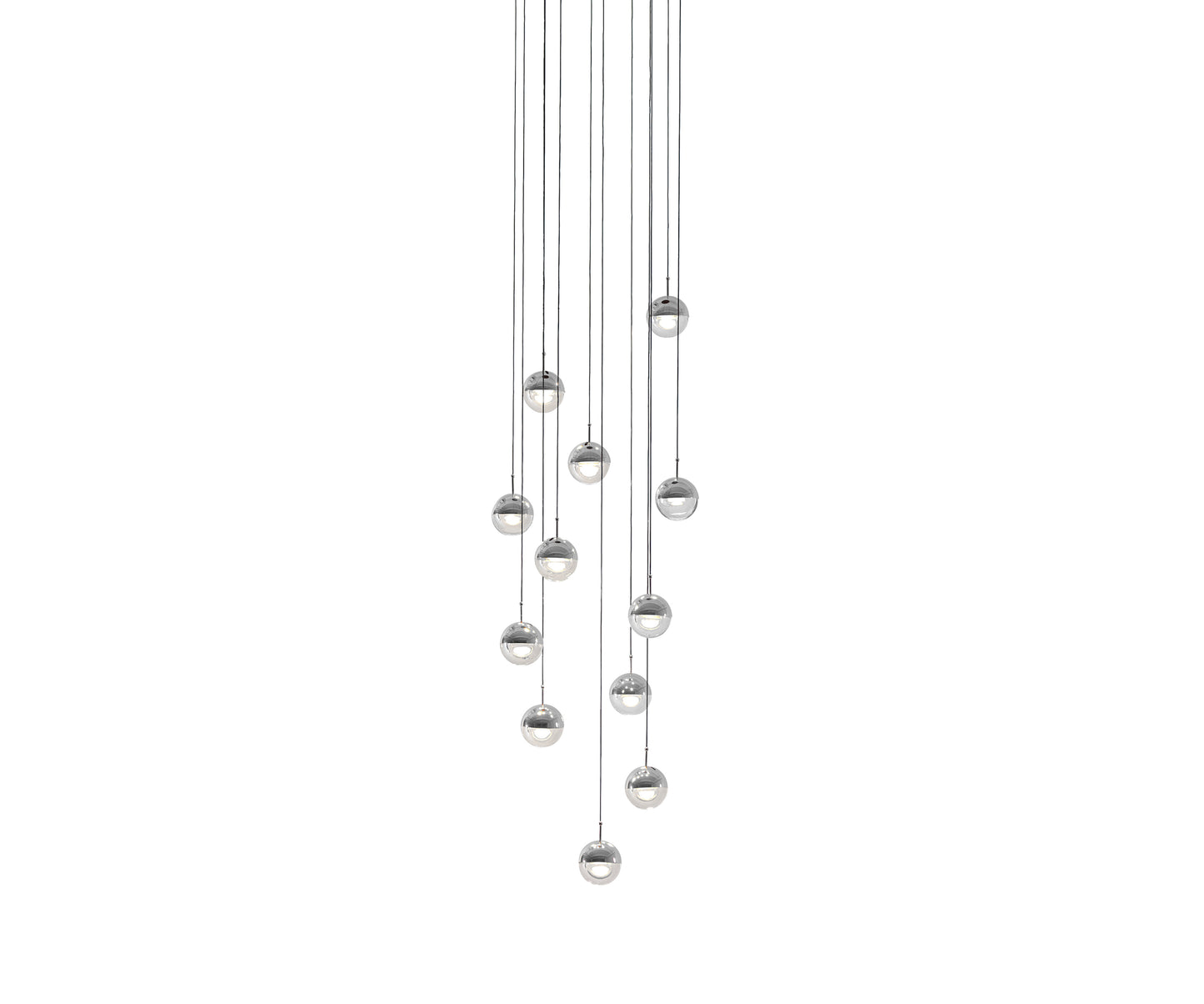 Seed Design Dora Pendant 12 Ring Chrome