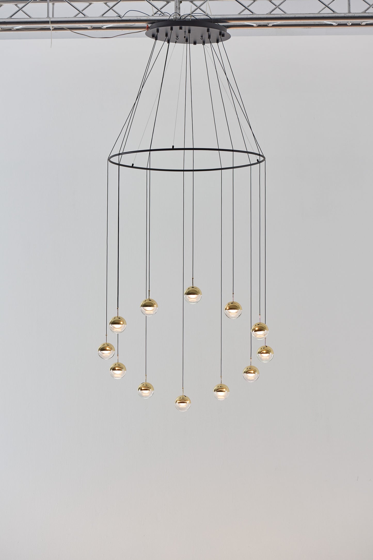 Seed Design Dora Pendant 12 Ring Brass