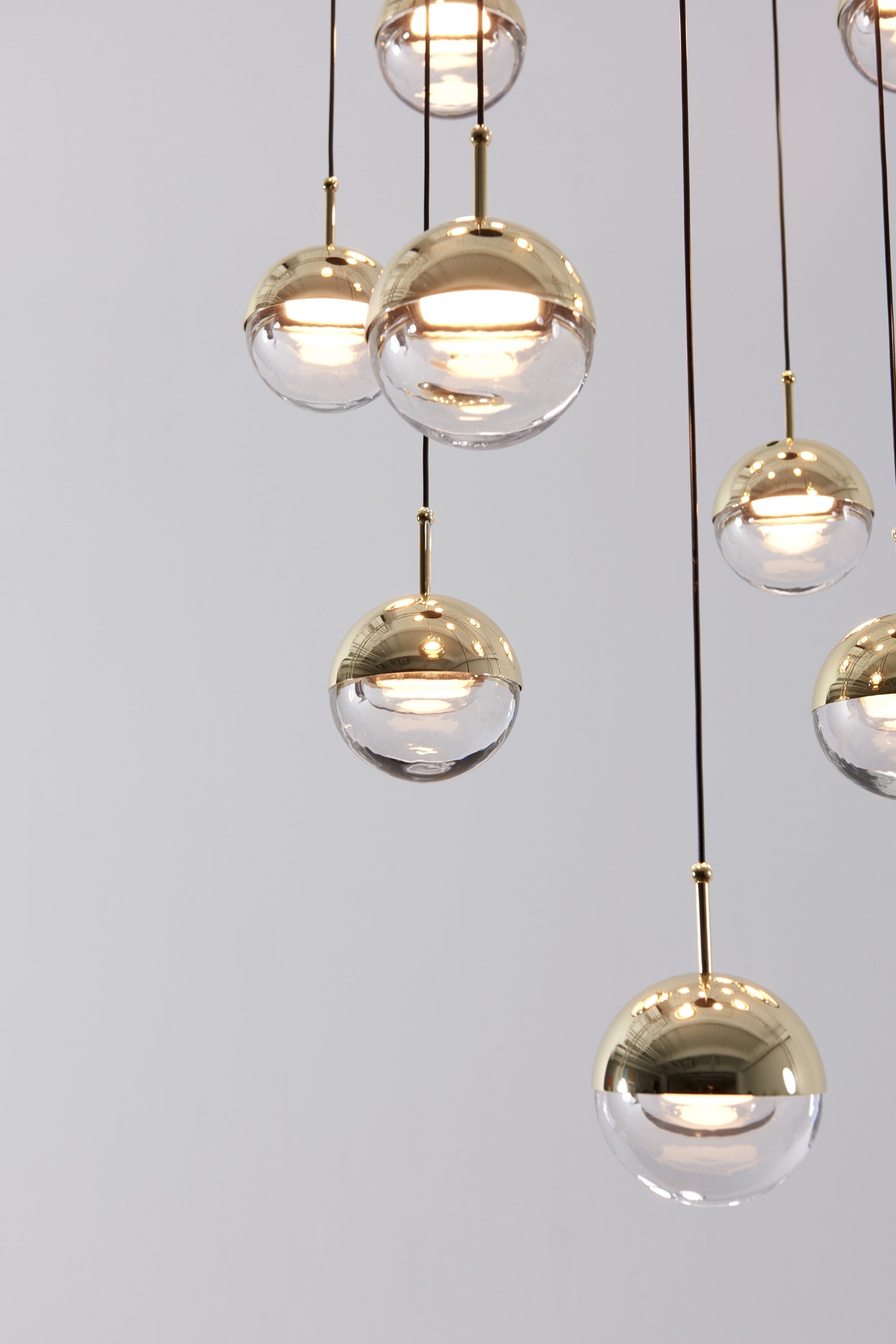 Seed Design Dora Pendant 12 Ring Brass