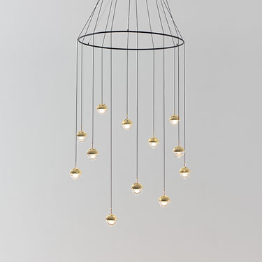 Seed Design Dora Pendant 12 Ring Brass