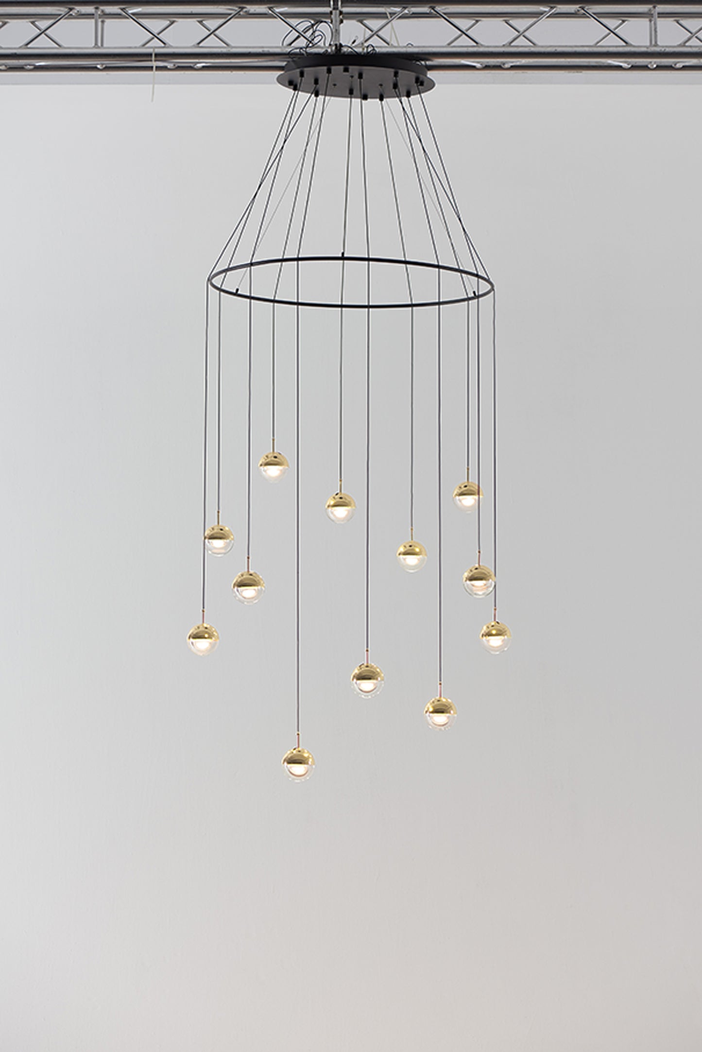 Seed Design Dora Pendant 12 Ring Brass