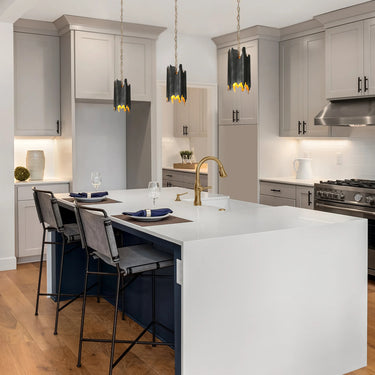 Dracaena Black and Gold Pendant Light for Kitchen Island 