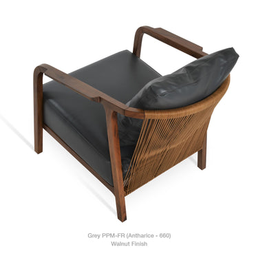 Drops Lounge Armchair Solid Walnut by SohoConcept - New
