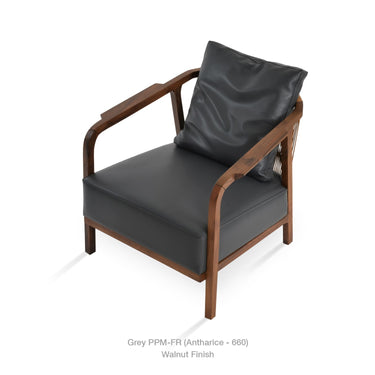 Drops Lounge Armchair Solid Walnut by SohoConcept - New