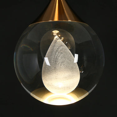 Dsenlupor HA0511403: 30-Inch 5-Light Linear LED Pendant - Modern Brass Finish
