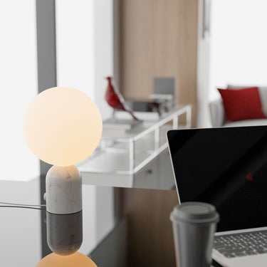 Koncept Dude modern table lamp with rotary dimmer control
