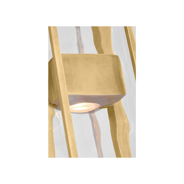 Visual Comfort Duelle 19 LED pendant light antique brass finish modern design