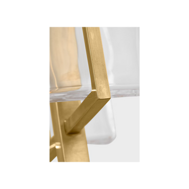 Modern Duelle 19 pendant light antique brass with integrated LED illumination