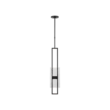Duelle 28 LED pendant black finish minimal modern lighting