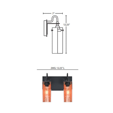 Besa Lighting Duke 2-Light Vanity