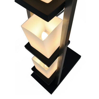 Nova of California Escalier Floor Lamp 61 Espresso Brushed Nickel