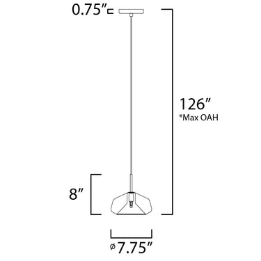 ET2 Deuce LED Pendant Satin Brass